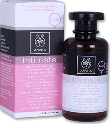 Apivita Intimate Daily Απαλό Gel Καθαρισμού για την Ευαίσθητη Περιοχή με Χαμομήλι & Πρόπολη 200ml