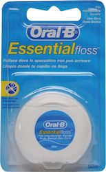 Οδοντικό Νήμα Oral-B Essential Floss Κερωμένο 50m Χωρίς Γεύση