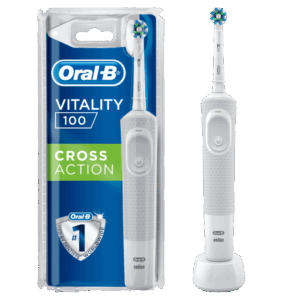 ORAL B VITALITY 100 CROSS ACTION-WHITE